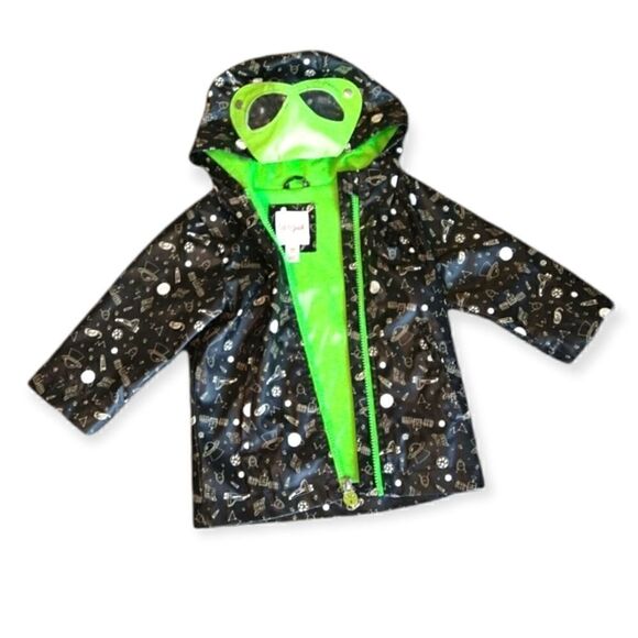 Baby Raincoat Black Alien size 12 months - Picture 1 of 6